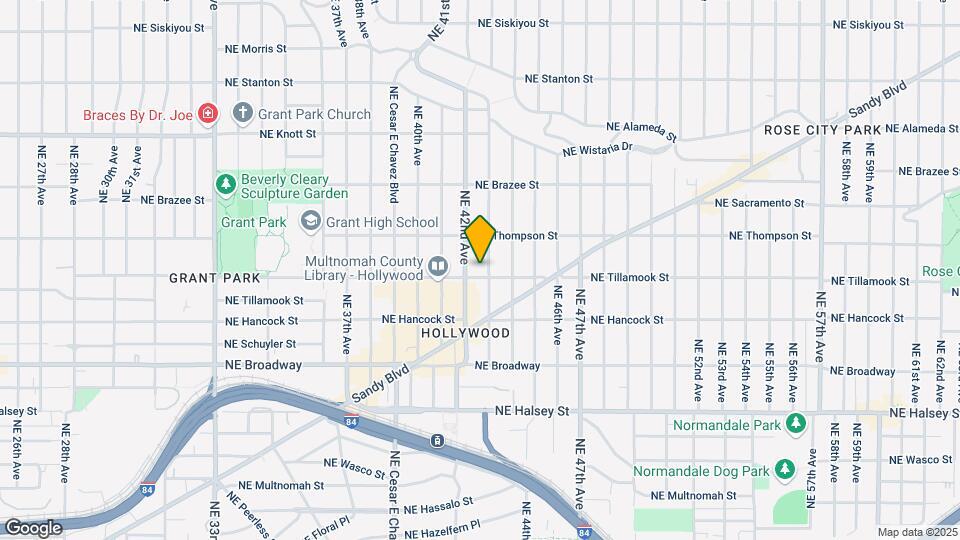 4225 NE Tillamook St Map and Location Details