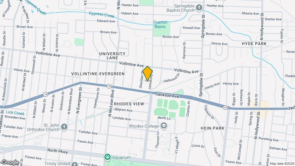 871 University St Map and Location Details