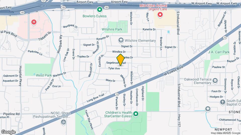 1612 Tyler Ave Map and Location Details