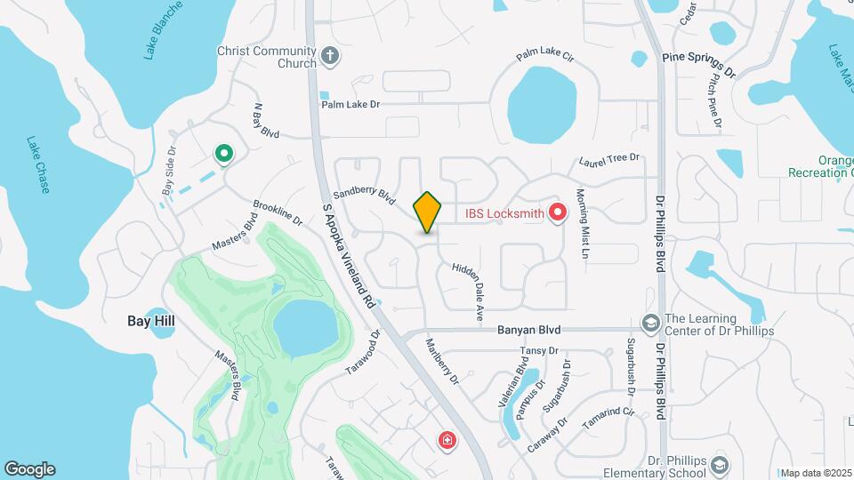 8609 Sunny Hollow Ln Map and Location Details