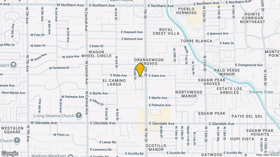 630 E Jeffrey Ave Map and Location Details