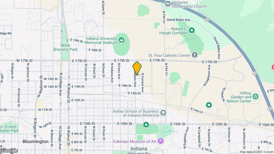 1200 N Woodlawn Ave Mapa y Detalles de la Ubicación