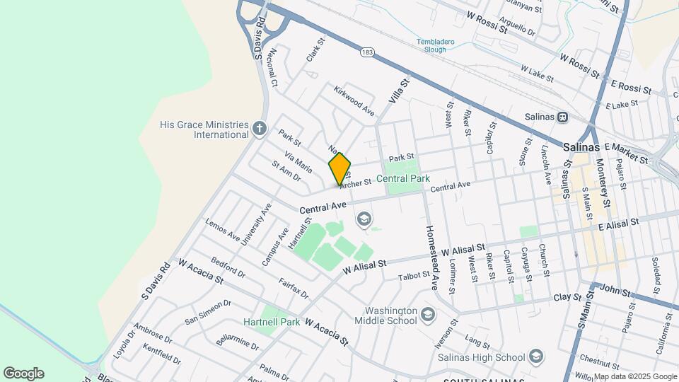 613 Archer St Map and Location Details