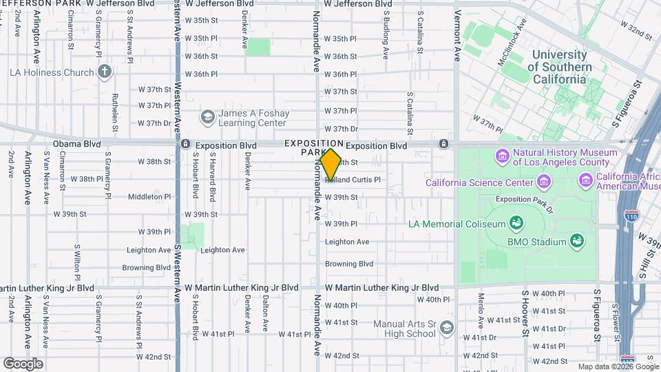 1256 1/2 Rolland Curtis Pl Map and Location Details