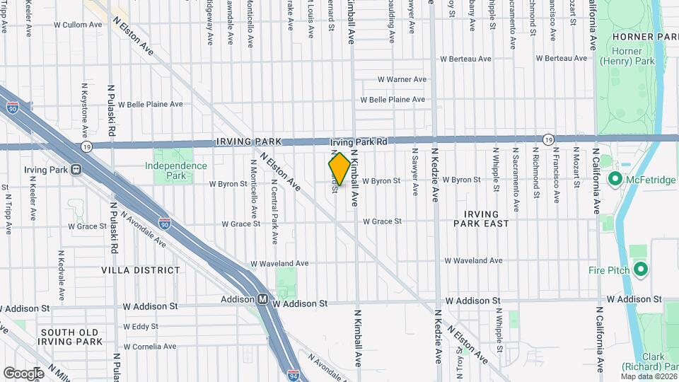 3851 N Bernard St, Unit 1F Map and Location Details