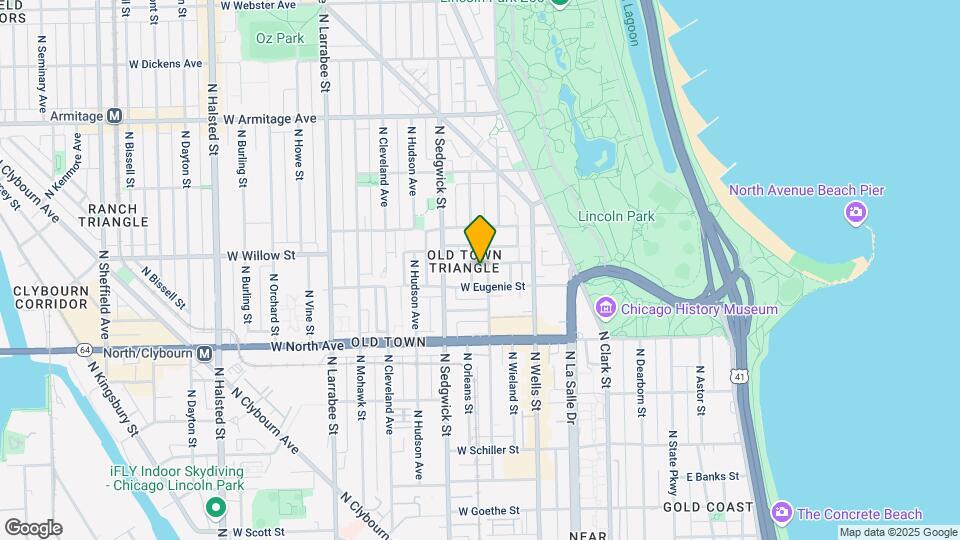1716 N North Park Avenue Map and Location Details