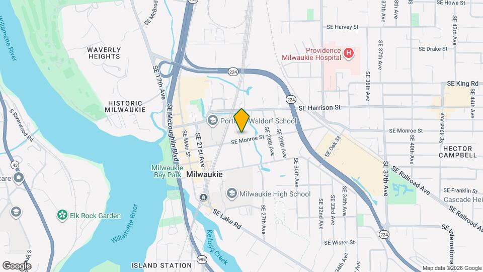 2505 SE Monroe St Map and Location Details