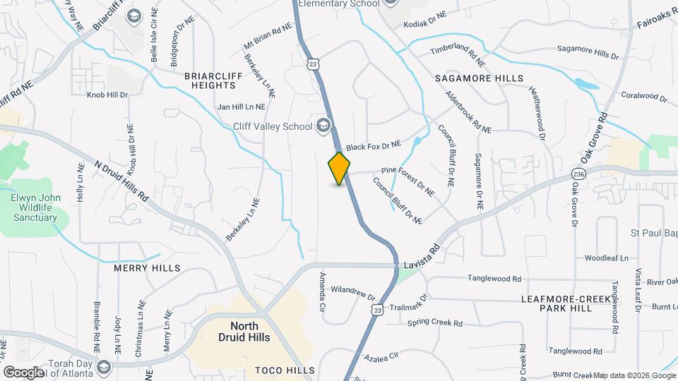 2348 Clairmont Rd Mapa y Detalles de la Ubicación
