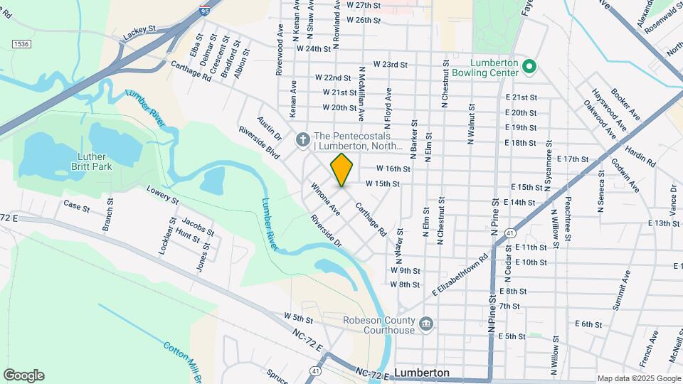 607 Carthage Rd Map and Location Details