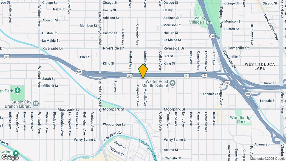4559 Morella Ave Map and Location Details