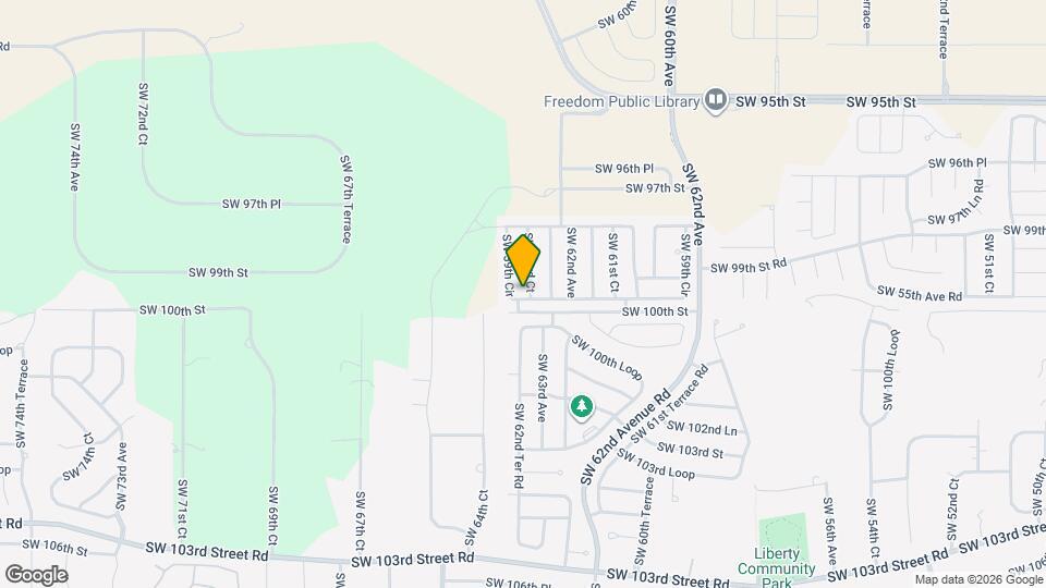 14908 SW 63rd Ct Map and Location Details