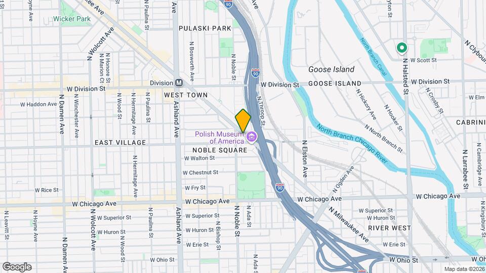 1030 N Milwaukee Ave, Unit 3 Mapa y Detalles de la Ubicación