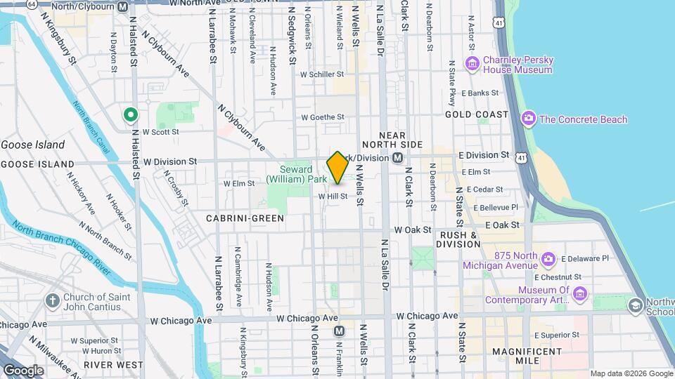 224 W Hill St, Unit 1203 Mapa y Detalles de la Ubicación