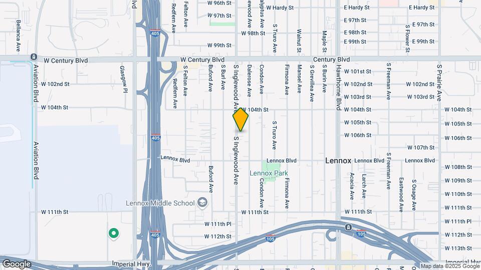 10600 S. Inglewood Blvd. Map and Location Details