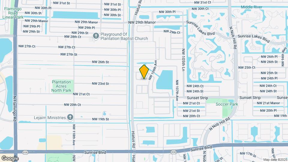 11010 NW 24th Ct Map and Location Details