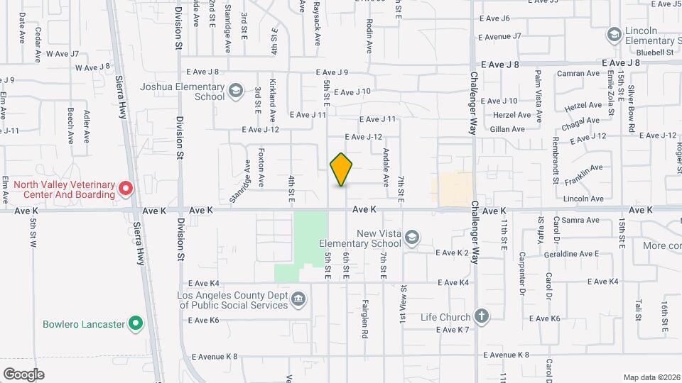 43627 6th St E Mapa y Detalles de la Ubicación