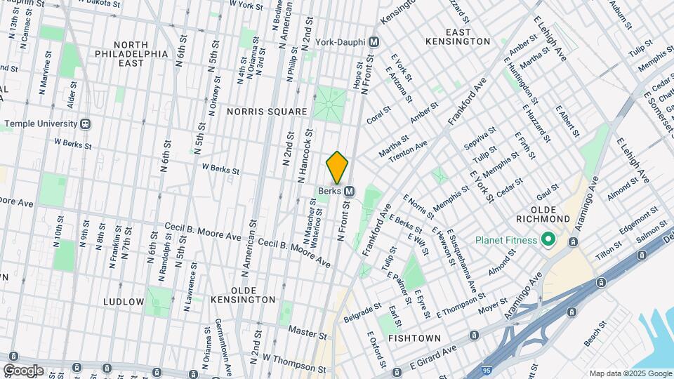 104 W Berks St Map and Location Details