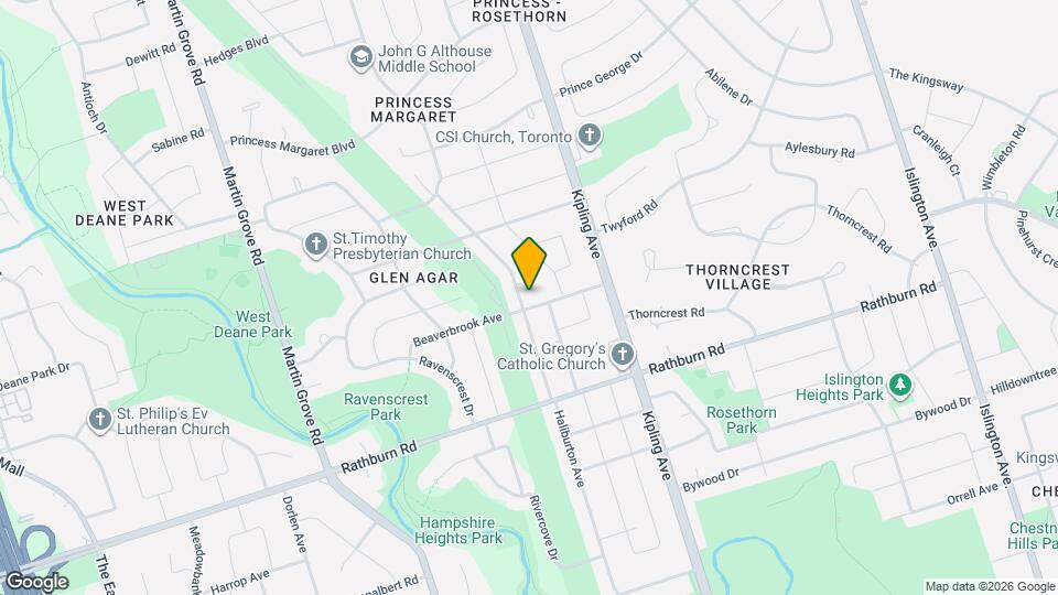 26 Beaverbrook Ave Map and Location Details