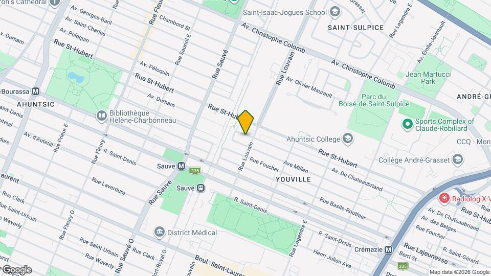 9520 De Châteaubriand Av Map and Location Details