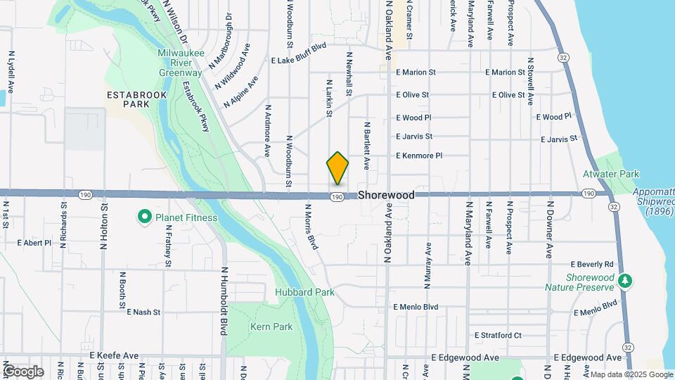 1550-1560 E Capitol Dr Map and Location Details