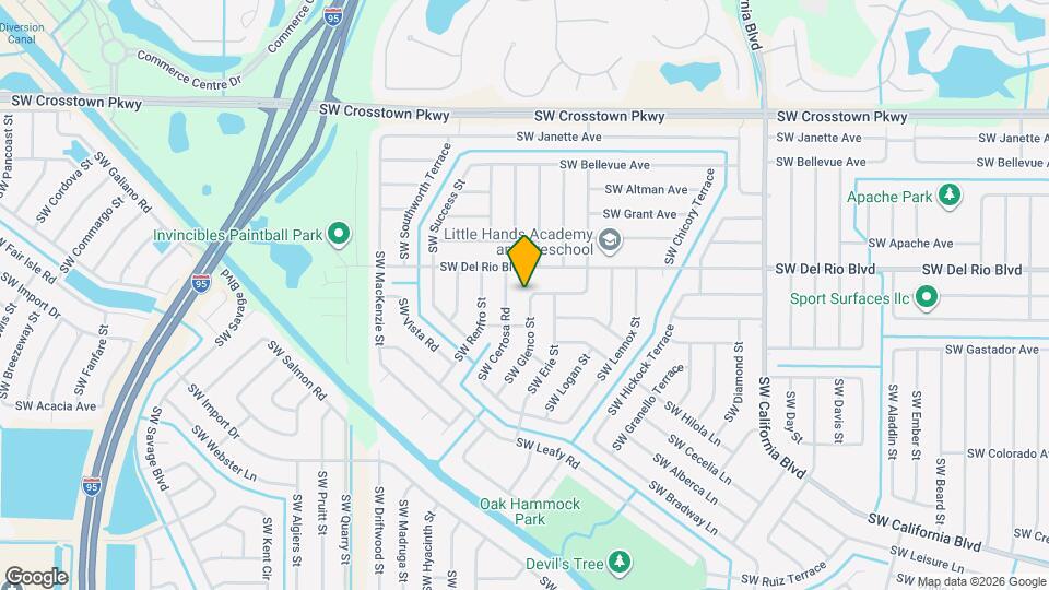 1800 SW Glenco St Map and Location Details