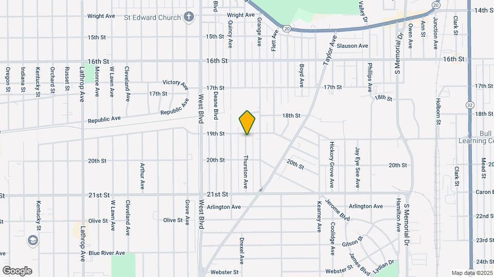 1909 Thurston Ave Map and Location Details
