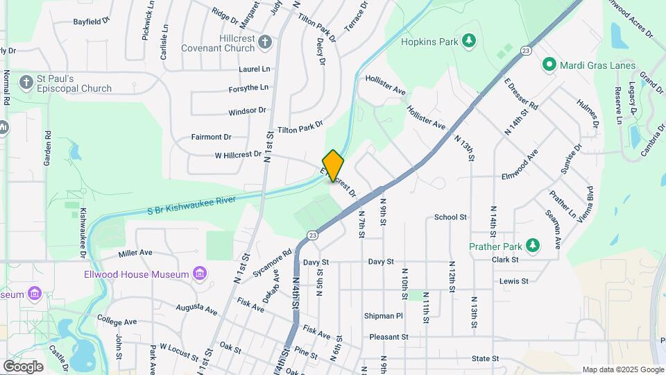 400 E Hillcrest Dr Map and Location Details