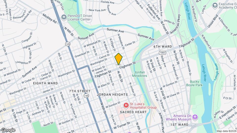 705 N 4th St Map and Location Details