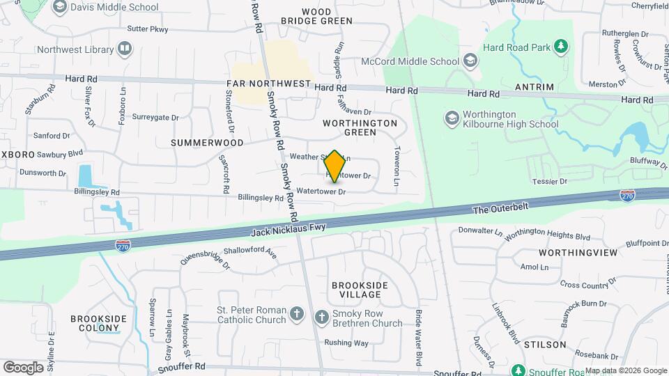 1760 Watertower Dr Map and Location Details