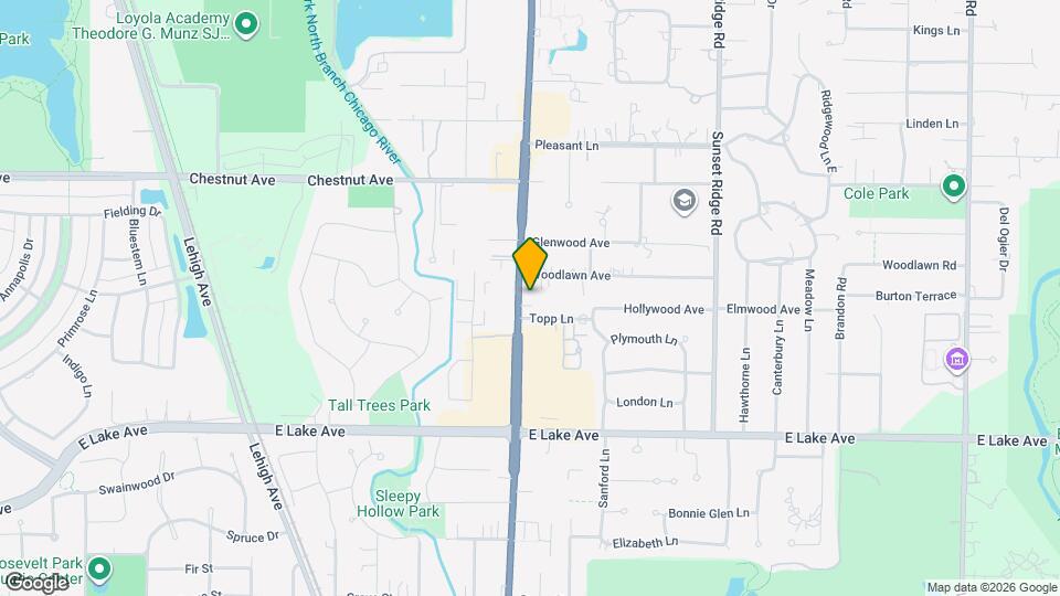 1609-1609 Waukegan Rd, Unit 1 Map and Location Details