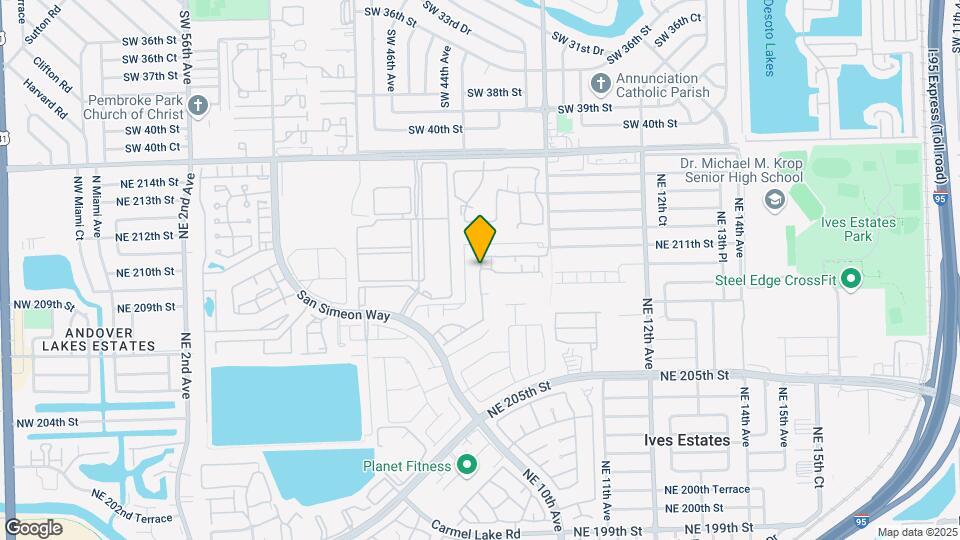20800 NE 8th Ct Map and Location Details