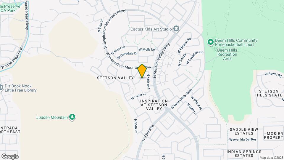 5419 W Tether Trail Map and Location Details