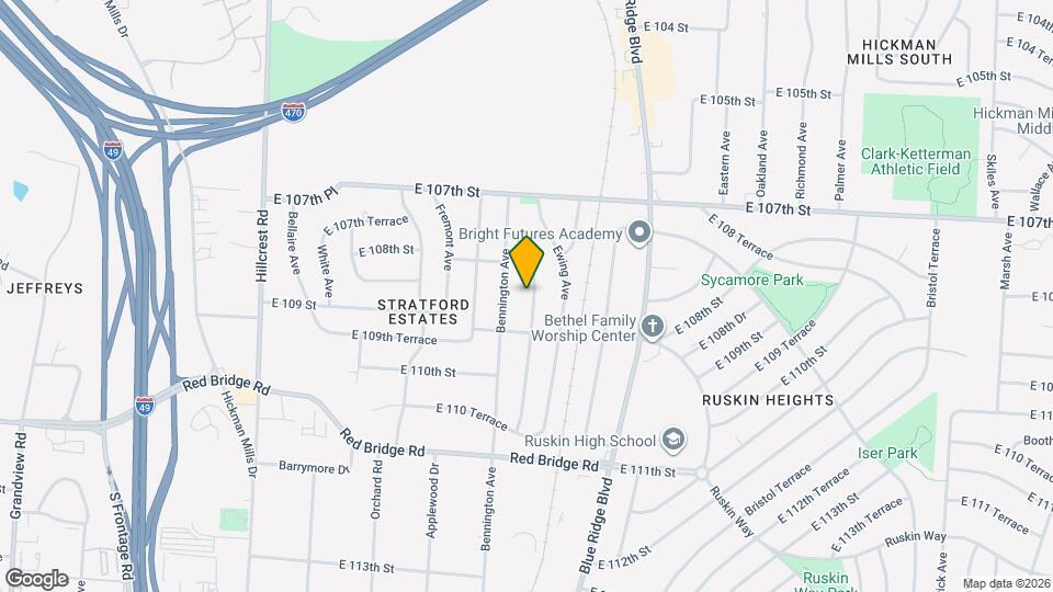 10804 Newton Ave Map and Location Details