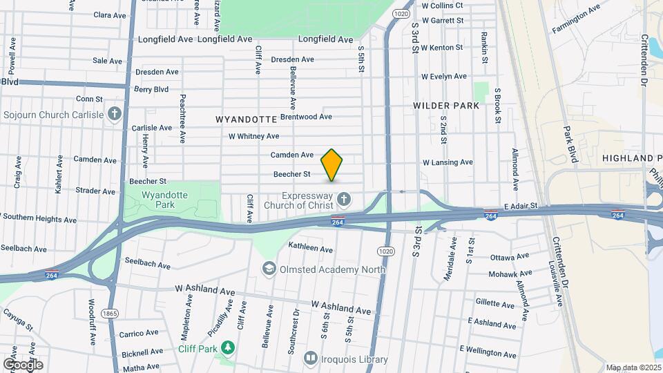 525 W Florence Ave Mapa y Detalles de la Ubicación