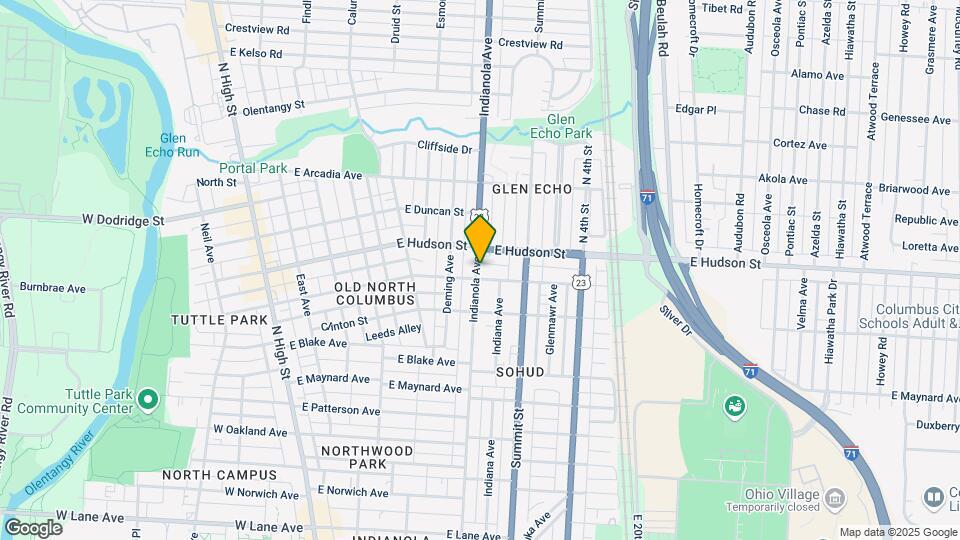 2498-2512 Indianola Ave Mapa y Detalles de la Ubicación
