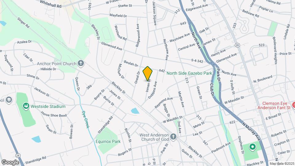 1917 Inman Dr Map and Location Details