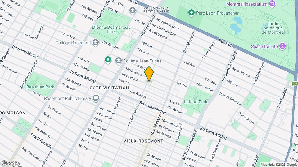 3450 Dandurand Rue Map and Location Details