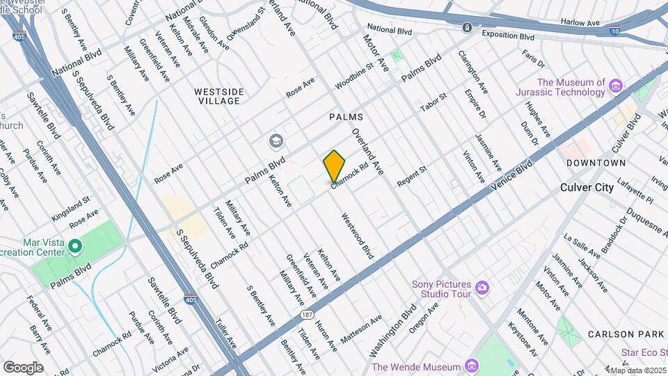 3604 Westwood Blvd Map and Location Details