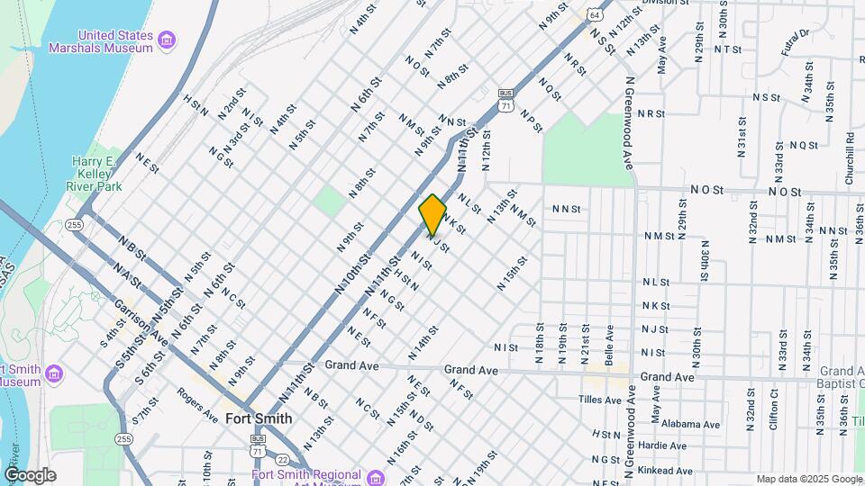 1118 N J St Map and Location Details