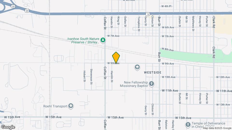 6001 W 9th Ave Map and Location Details