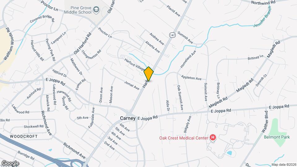9715 Harford Rd Map and Location Details
