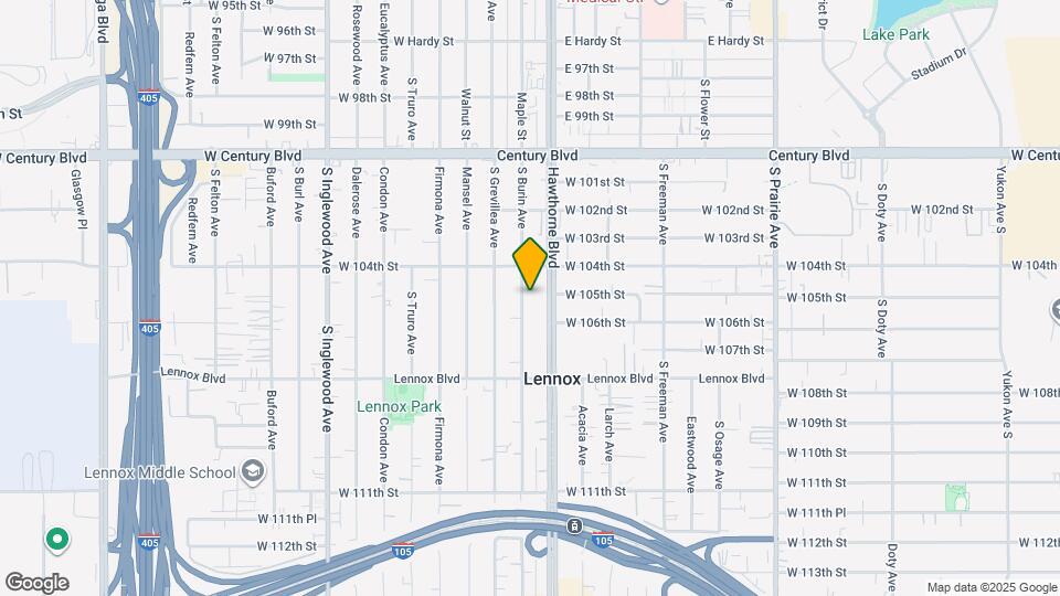 10510 Burin Ave Map and Location Details