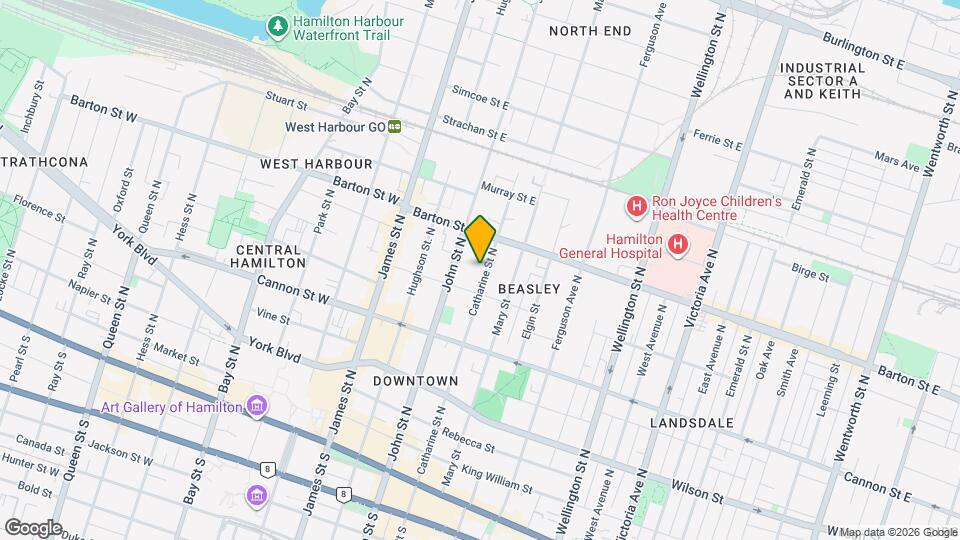 229 Catharine St N Map and Location Details