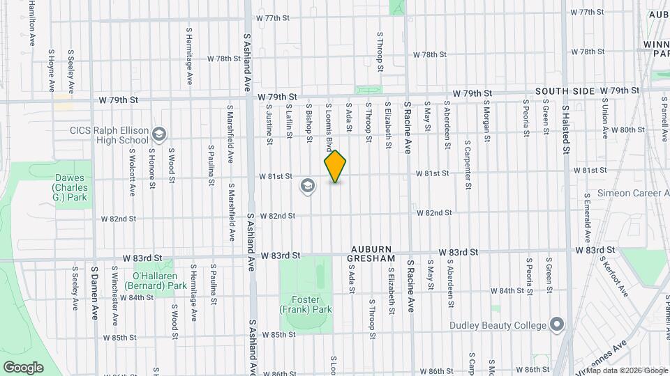 8119 S Loomis Blvd Mapa y Detalles de la Ubicación