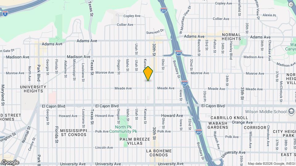 4425 Kansas St, Unit 3 Map and Location Details