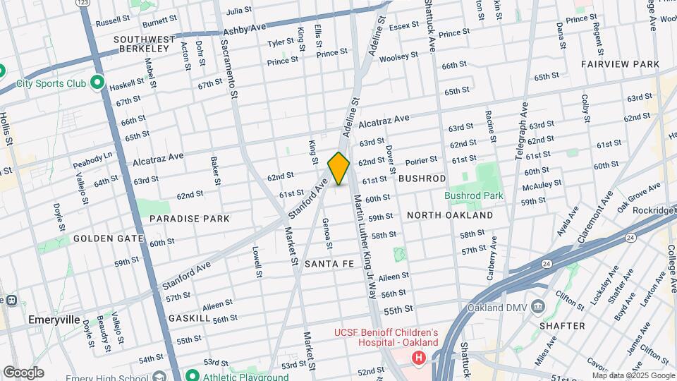 825 61st St Map and Location Details