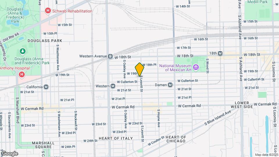 1916 S Leavitt St Map and Location Details