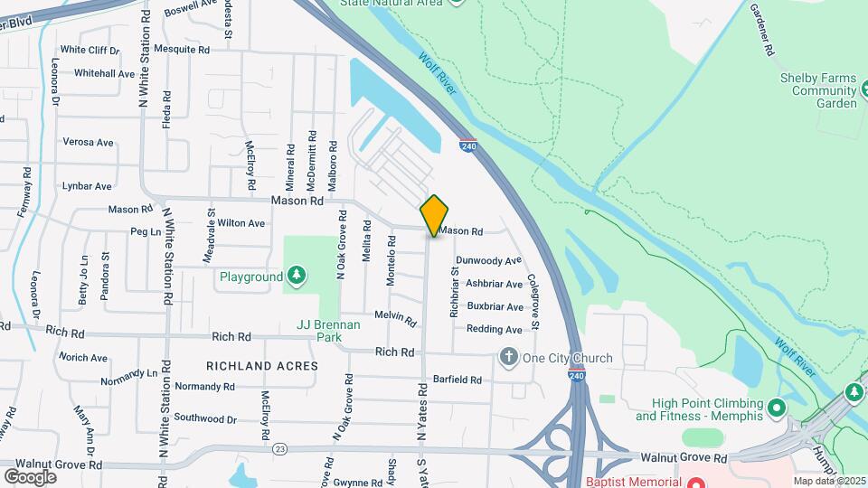 296 N Yates Rd Map and Location Details
