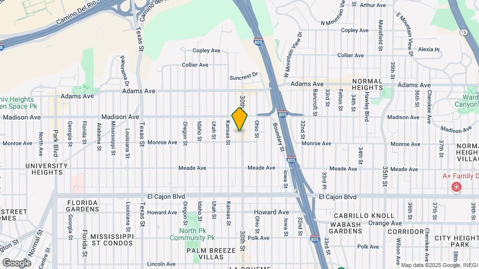 4530 30th St Mapa y Detalles de la Ubicación