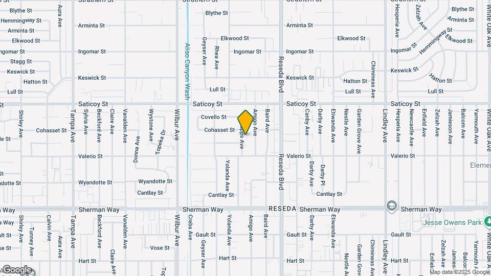 7442 Capps Ave Map and Location Details